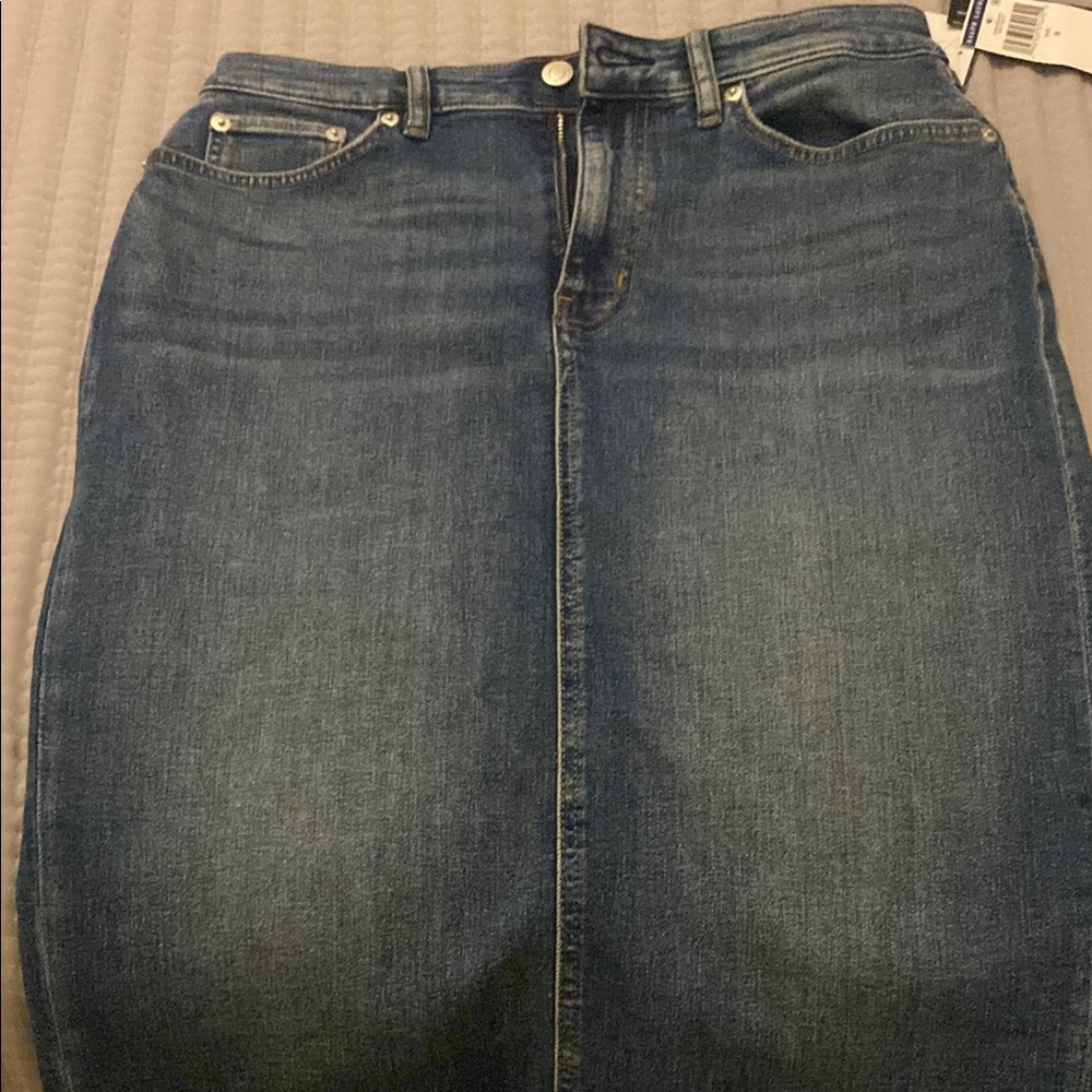 Women's Blue Denim Skirt
